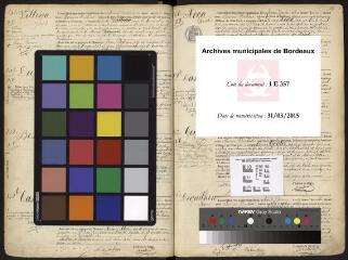 303 vues Registre des actes de naissance de Bordeaux, section 3, 1892