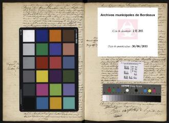313 vues Registre des actes de mariage de Bordeaux, section 1, 1857